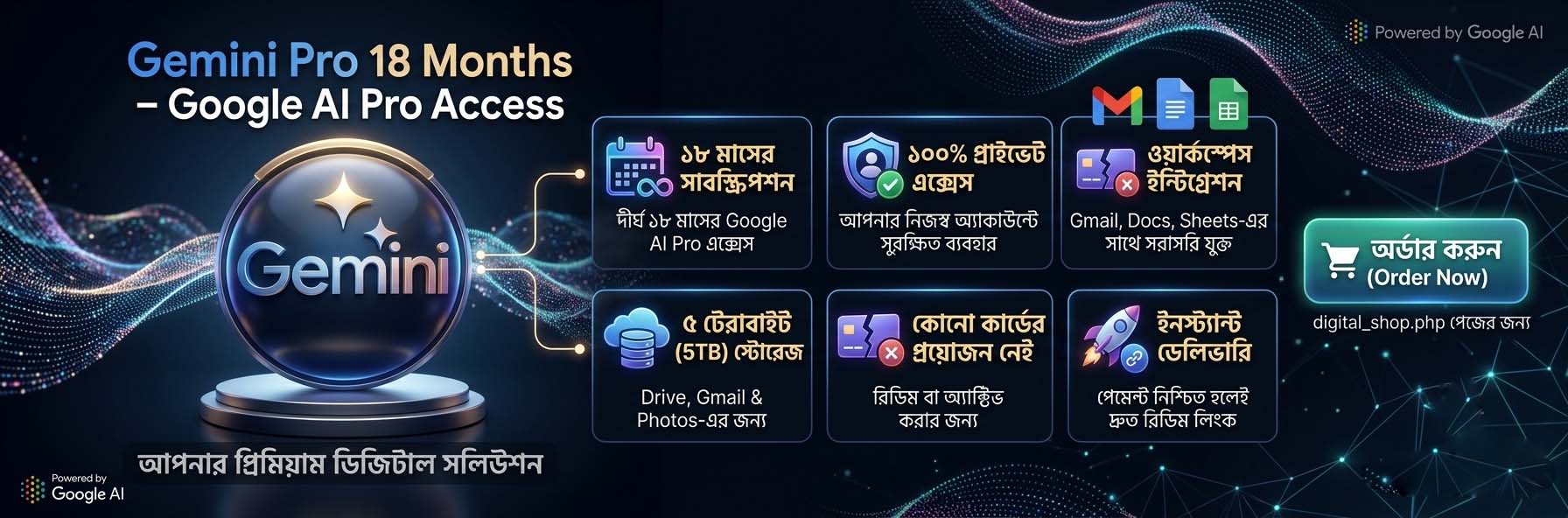 Gemini Pro 12 Months – Google AI Pro Access