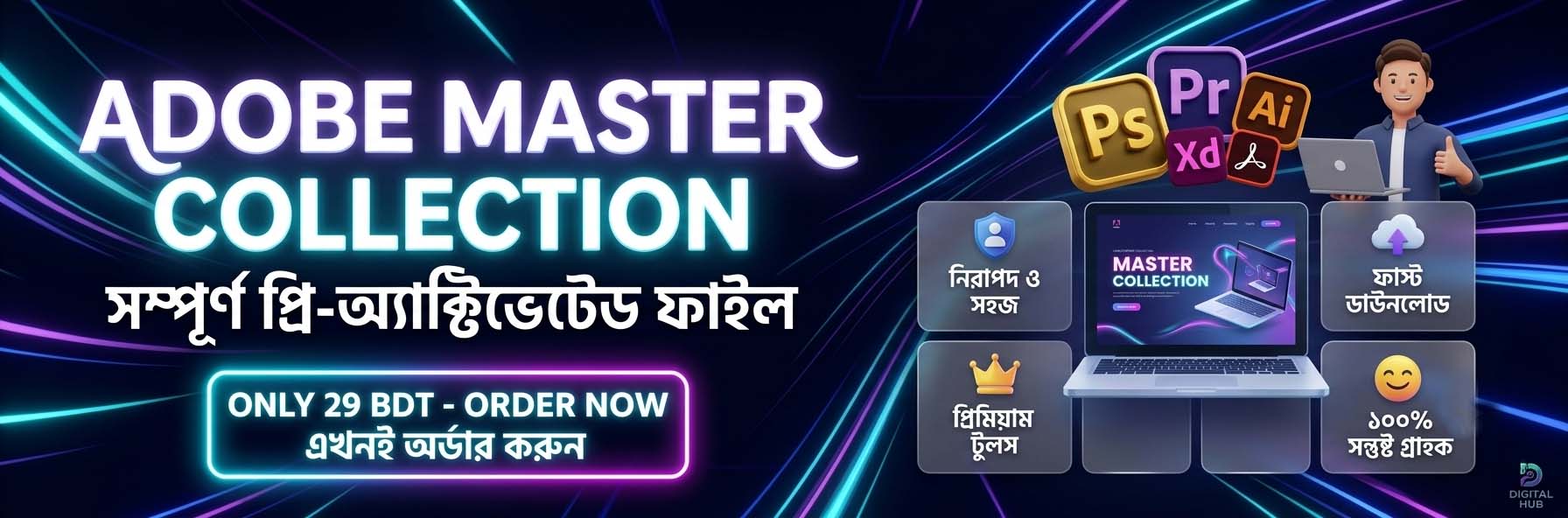 এডোবির জনপ্রিয় সব এপ্লিকেশন এক প্যাকেজে।